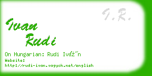 ivan rudi business card